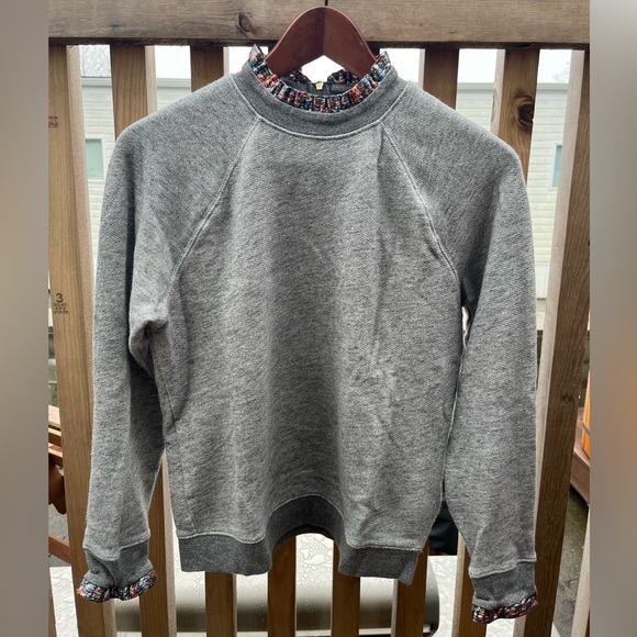 J Crew metallic trimmed sweatshirt - Picture 10 of 14